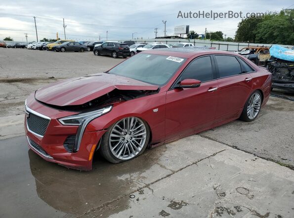 1G6KP5R6XKU145358 2019 CADILLAC CT6 Бордовый Передняя левая четверть