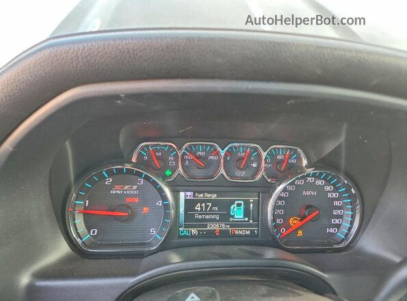 1GC1KWE80GF193080 2016 CHEVROLET SILVERADO Серый Вид щитка приборов