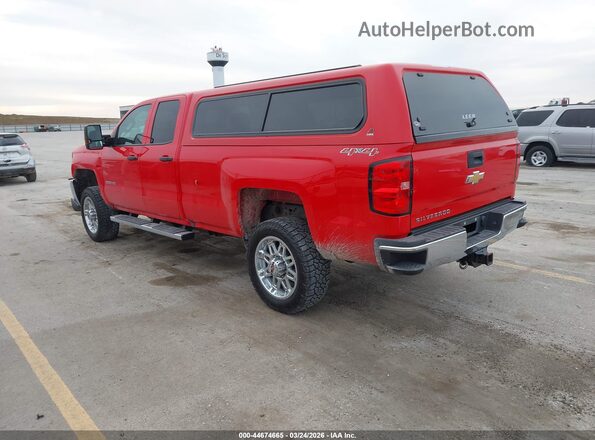 1GC2KUEG2HZ388792 2017 CHEVROLET SILVERADO Красный Задняя левая четверть