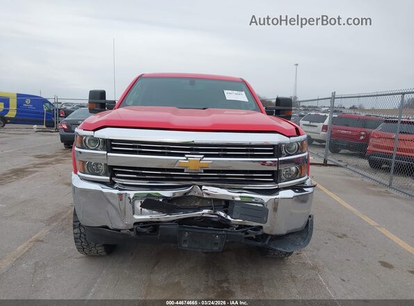 1GC2KUEG2HZ388792 2017 CHEVROLET SILVERADO Красный Вид щитка приборов