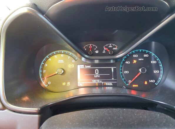 1GCGSCEN3H1172091 2017 CHEVROLET COLORADO Белый Вид щитка приборов