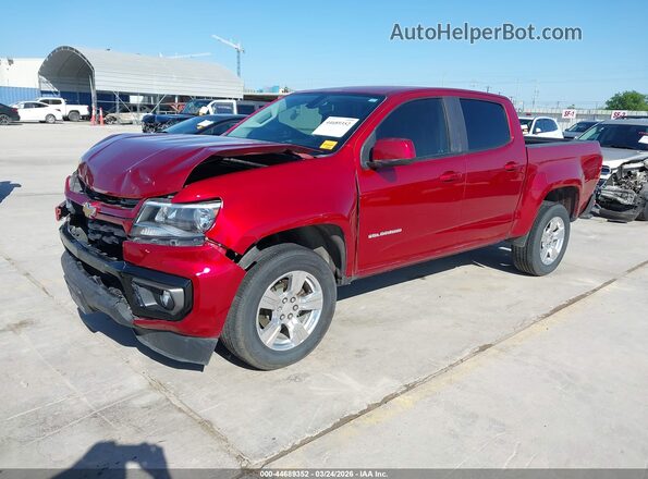 1GCGSCEN4M1125436 2021 CHEVROLET COLORADO Красный Передняя левая четверть