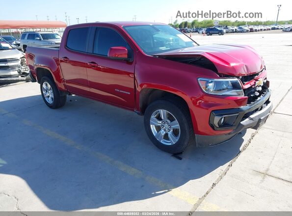 1GCGSCEN4M1125436 2021 CHEVROLET COLORADO Красный Передняя правая четверть