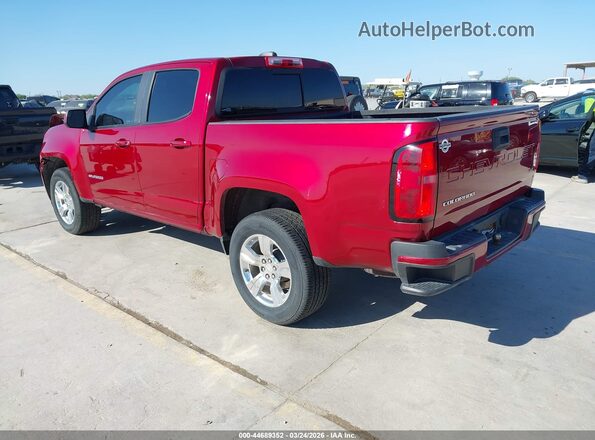 1GCGSCEN4M1125436 2021 CHEVROLET COLORADO Красный Задняя левая четверть