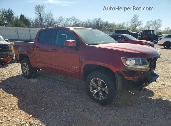 1GCGSDEN1K1287950 2019 CHEVROLET COLORADO Темно-бордовый Передняя правая четверть