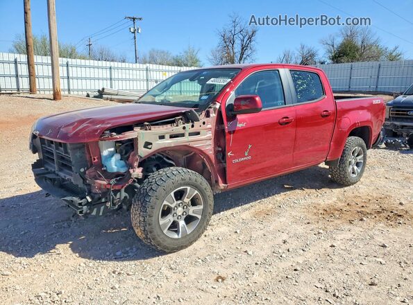 1GCGSDEN1K1287950 2019 CHEVROLET COLORADO Темно-бордовый Передняя левая четверть