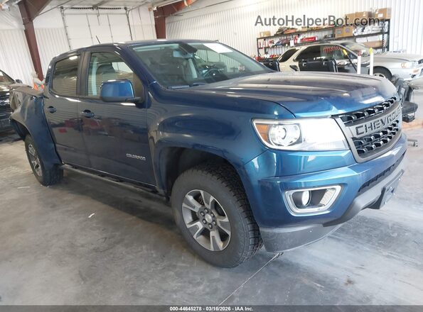 1GCGTDEN1K1303271 2019 CHEVROLET COLORADO Синий Передняя правая четверть