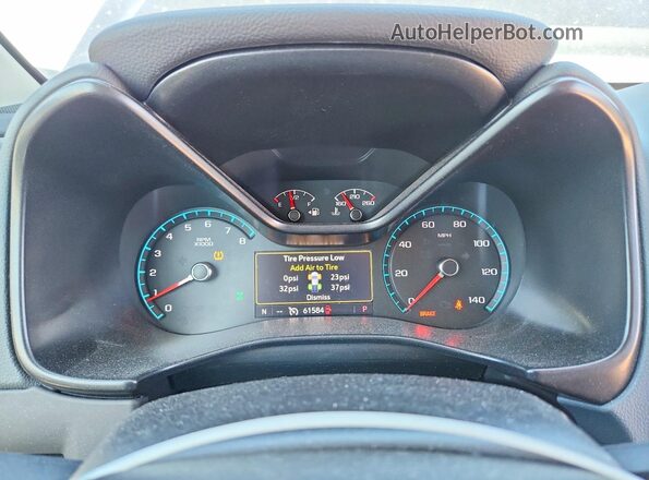 1GCGTDEN5K1277287 2019 CHEVROLET COLORADO Бирюзовый Вид щитка приборов