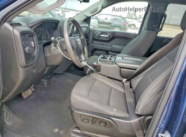 1GCPABEK6NZ566748 2022 CHEVROLET SILVERADO Синий Вид салона спереди