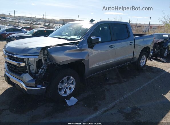 1GCPACED6TZ221420 2026 CHEVROLET SILVERADO Серебряный Передняя левая четверть