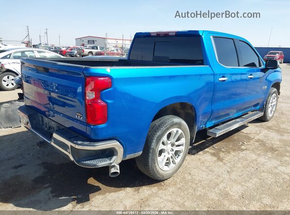 1GCPAEED7PZ230595 2023 CHEVROLET SILVERADO Синий Задняя правая четверть