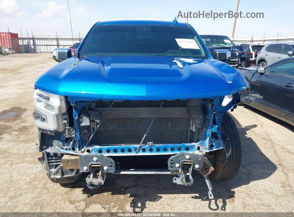 1GCPAEED7PZ230595 2023 CHEVROLET SILVERADO Синий Вид задней части салона