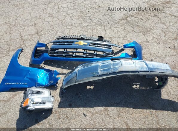 1GCPAEED7PZ230595 2023 CHEVROLET SILVERADO Синий Вид щитка приборов