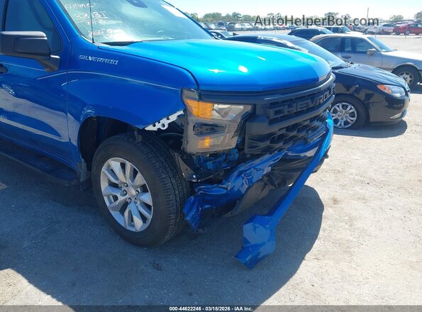 1GCPDBEK2NZ623826 2022 CHEVROLET SILVERADO Синий Вид спереди