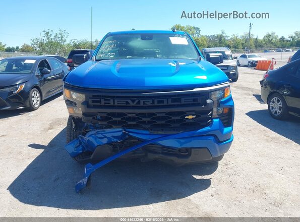 1GCPDBEK2NZ623826 2022 CHEVROLET SILVERADO Синий Вид щитка приборов