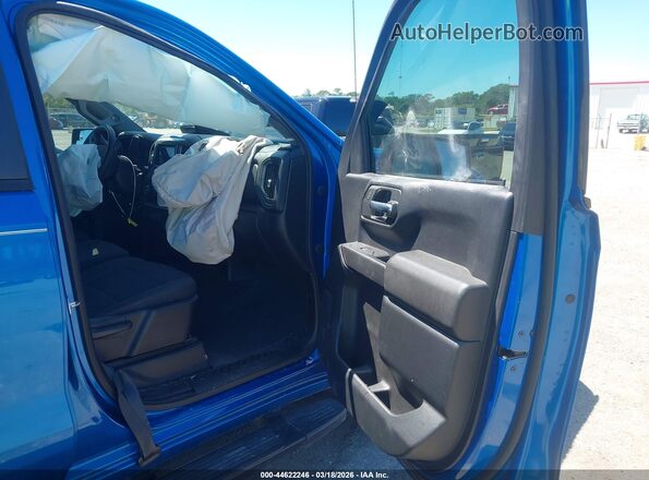 1GCPDBEK2NZ623826 2022 CHEVROLET SILVERADO Синий Вид салона спереди