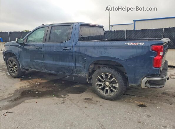 1GCPDKEK6NZ558883 2022 CHEVROLET SILVERADO Blue Rear left