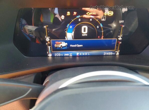 1GCPTBEK4P1142500 2023 CHEVROLET COLORADO Белый Вид щитка приборов