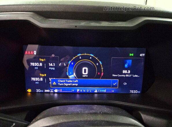1GCPTEEK4R1254038 2024 CHEVROLET COLORADO Silver Вид щитка приладів