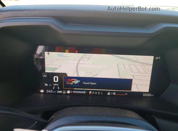 1GCPTEEK7T1104125 2026 CHEVROLET COLORADO White Vista del cuadro de instrumentos