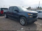 2020 Chevrolet Silverado 1500 2wd  Short Bed Custom Blue vin: 1GCPWBEF4LZ148058