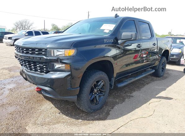 1GCPYCEF3MZ286854 2021 CHEVROLET SILVERADO Черный Передняя левая четверть