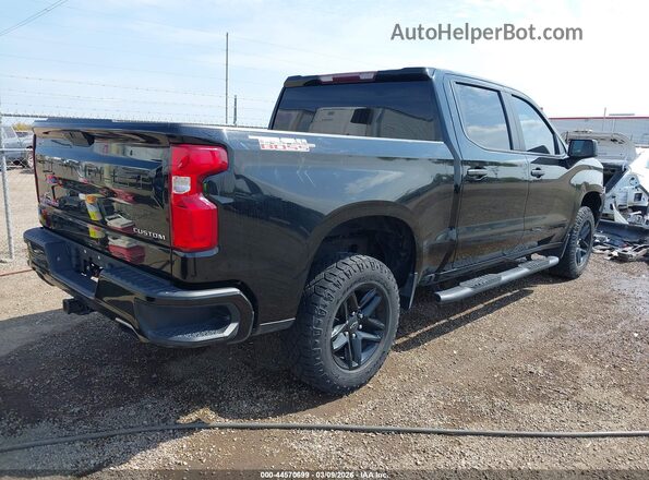 1GCPYCEF3MZ286854 2021 CHEVROLET SILVERADO Черный Задняя правая четверть