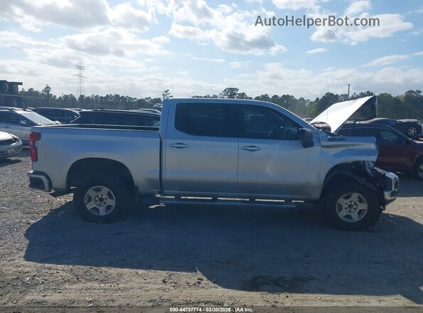1GCPYEEK3MZ327640 2021 CHEVROLET SILVERADO Серебряный Вид задней части салона