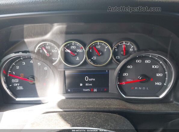 1GCPYEEK3MZ327640 2021 CHEVROLET SILVERADO Серебряный Вид задних сидений