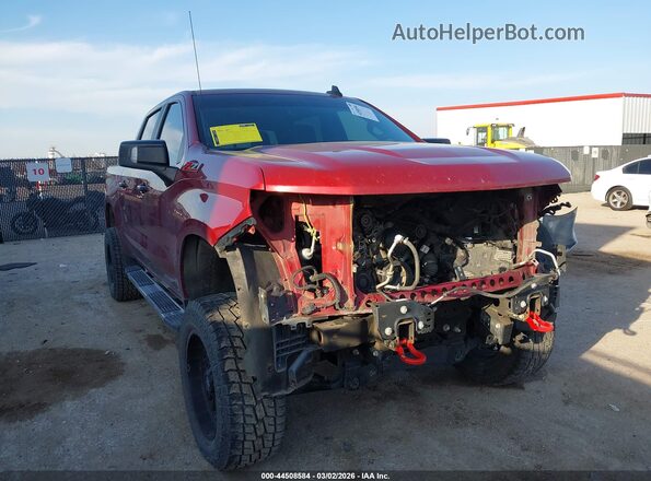 1GCPYFED1LZ187044 2020 CHEVROLET SILVERADO Red Przód prawy