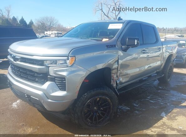 1GCUDEED0RZ255125 2024 CHEVROLET SILVERADO Серебряный Передняя левая четверть