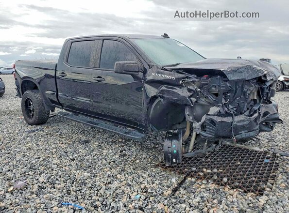 1GCUYBEF6MZ349748 2021 CHEVROLET SILVERADO Черный Передняя правая четверть