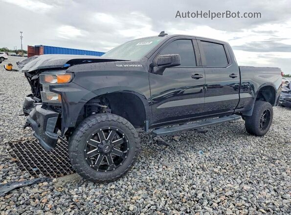 1GCUYBEF6MZ349748 2021 CHEVROLET SILVERADO Черный Передняя левая четверть