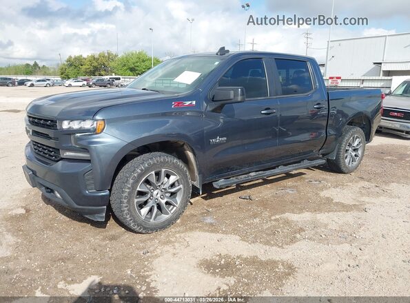 1GCUYEED1MZ342478 2021 CHEVROLET SILVERADO Синий Передняя левая четверть
