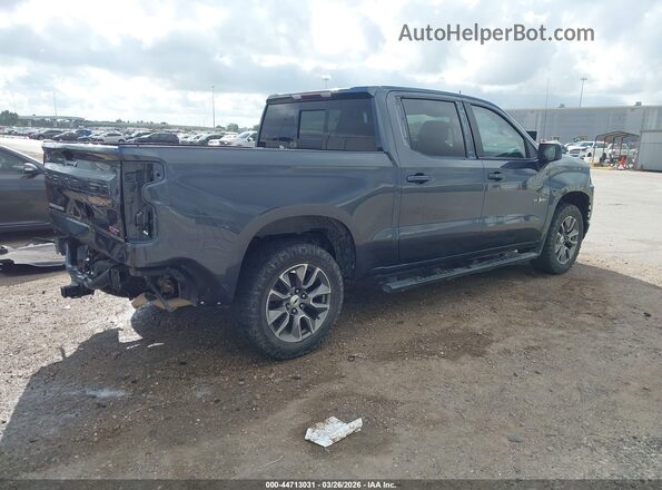 1GCUYEED1MZ342478 2021 CHEVROLET SILVERADO Синий Задняя правая четверть