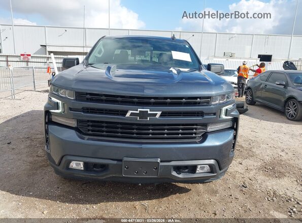 1GCUYEED1MZ342478 2021 CHEVROLET SILVERADO Синий Вид задней части салона