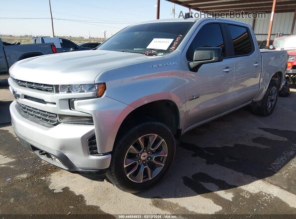 1GCUYEED2MZ181283 2021 CHEVROLET SILVERADO Silver Передня ліва чверть