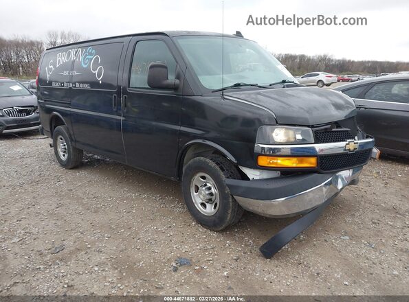 1GCWGAFG4L1254728 2020 CHEVROLET EXPRESS Черный Передняя правая четверть