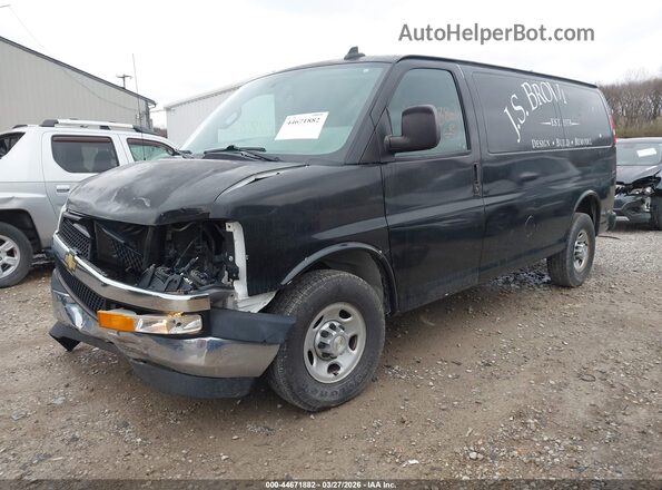1GCWGAFG4L1254728 2020 CHEVROLET EXPRESS Черный Передняя левая четверть