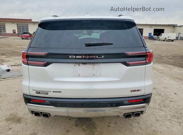 1GKENRRS9SJ120901 2025 GMC ACADIA Белый Вид сзади