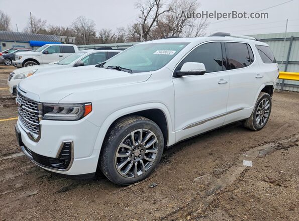 1GKKNPLS2PZ103236 2023 GMC ACADIA Белый Передняя левая четверть