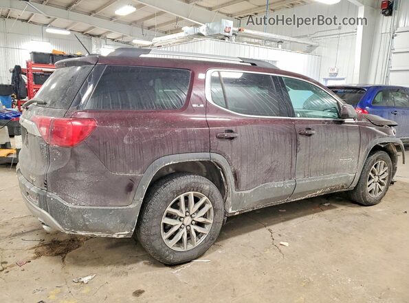 1GKKNSLS0JZ103133 2018 GMC ACADIA Темно-бордовый Задняя правая четверть