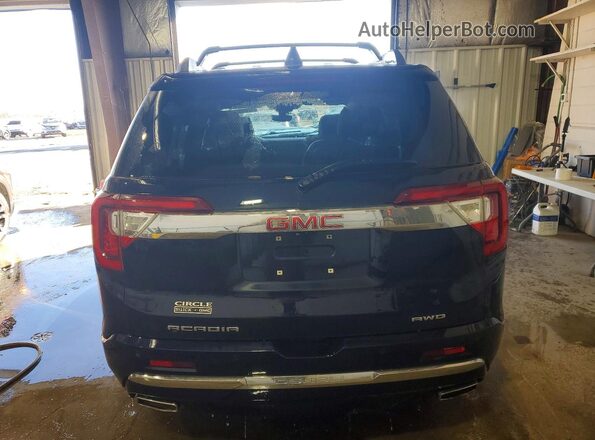 1GKKNXLS0MZ121164 2021 GMC ACADIA Black Вид ззаду