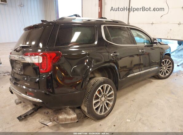 1GKKNXLS8MZ192175 2021 GMC ACADIA Черный Задняя правая четверть