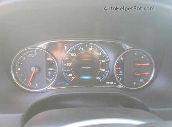 1GKKNXLS9KZ144598 2019 GMC ACADIA White Vista del cuadro de instrumentos