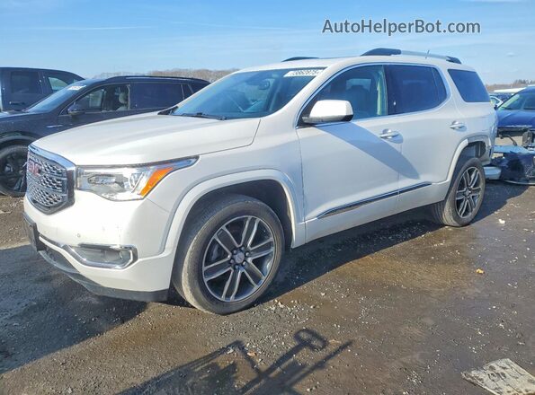 1GKKNXLS9KZ144598 2019 GMC ACADIA White Vista tres cuartos delantera izquierda
