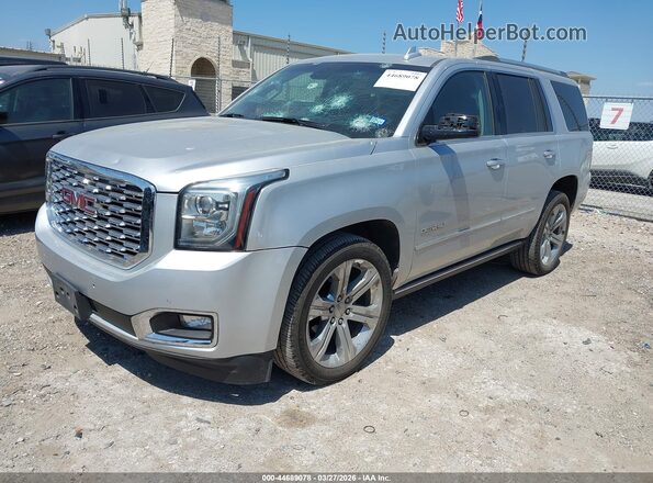 1GKS2CKJ2JR298417 2018 GMC YUKON Серебряный Передняя левая четверть