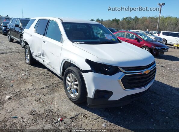 1GNERFKW4LJ212910 2020 CHEVROLET TRAVERSE Белый Передняя правая четверть