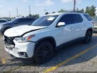 2019 Chevrolet Traverse 1lt White vin: 1GNERGKW5KJ313121