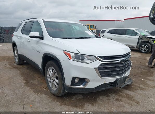 1GNERGKWXKJ247116 2019 CHEVROLET TRAVERSE Белый Передняя правая четверть